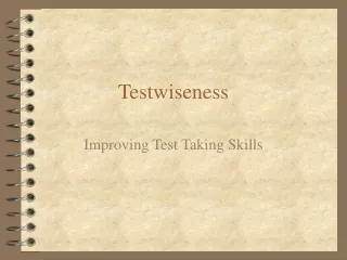 Testwiseness