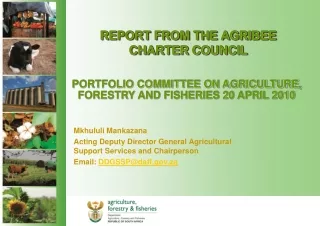REPORT FROM THE AGRIBEE CHARTER COUNCIL
