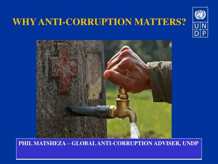 why anti corruption matters