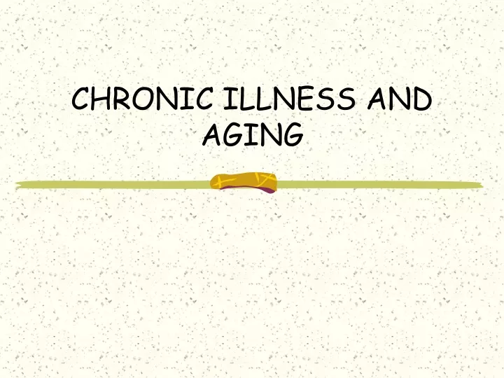 chronic illness and aging