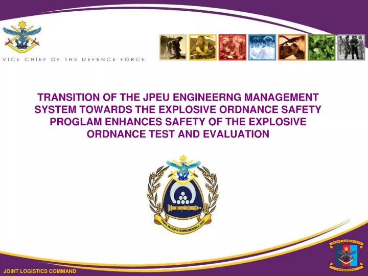 transition of the jpeu engineerng management