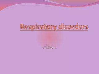 Respiratory disorders