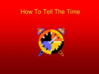 How To Tell The Time