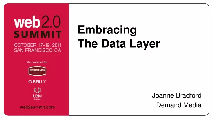 embracing the data layer