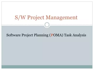 S/W Project Management