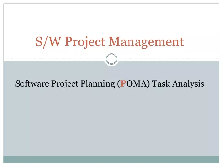 s w project management