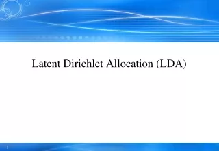 Latent Dirichlet Allocation (LDA)