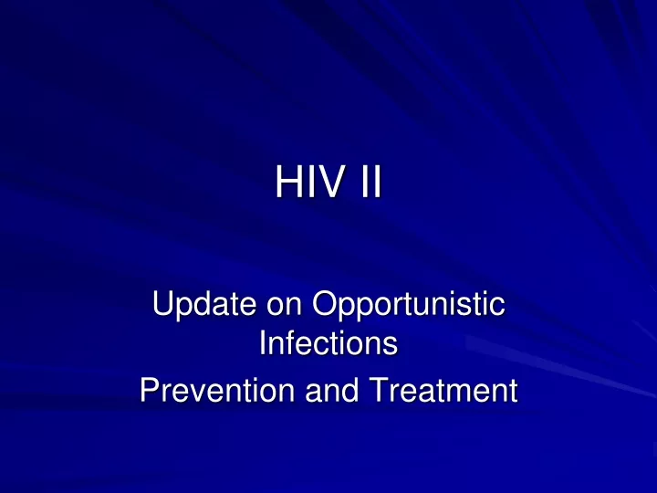 hiv ii