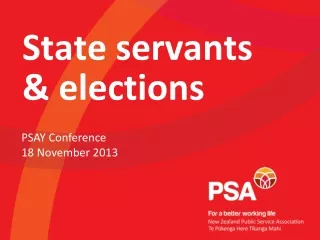 State servants &amp; elections