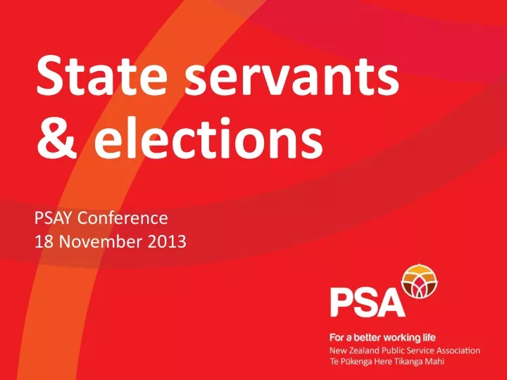 state servants elections