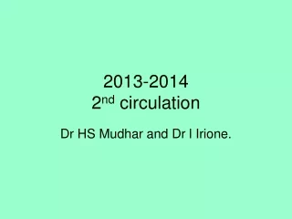 2013-2014 2 nd  circulation