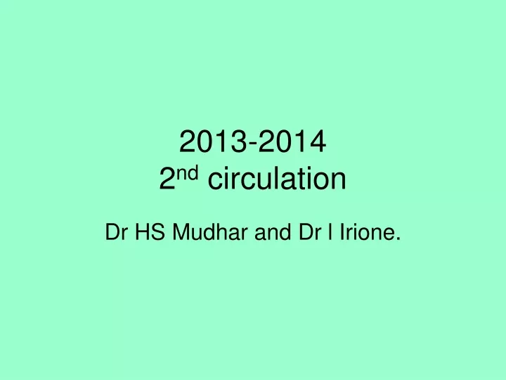2013 2014 2 nd circulation