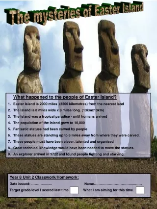 The mysteries of Easter Island