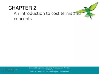 An introduction to cost terms and concepts