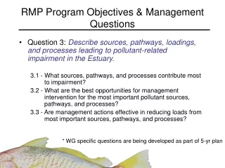 RMP Program Objectives &amp; Management Questions