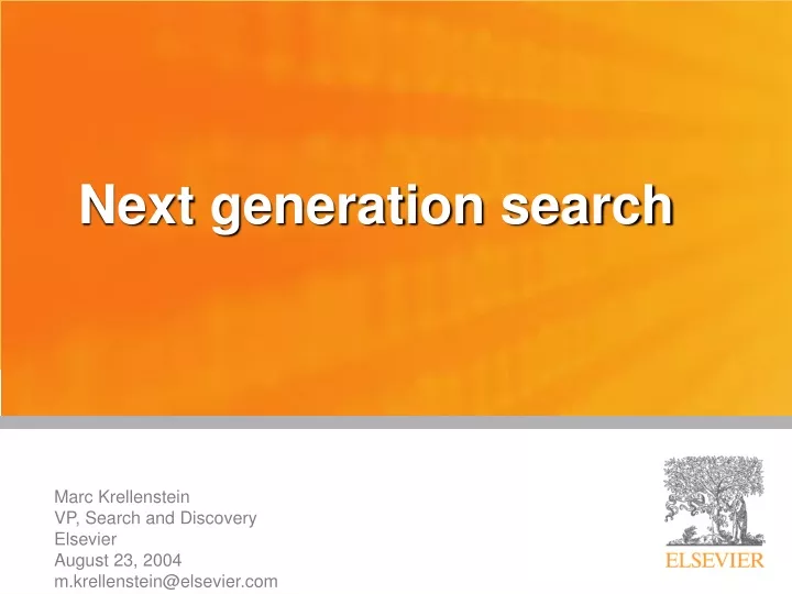 next generation search