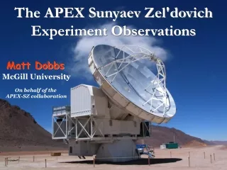 The APEX Sunyaev Zel'dovich Experiment Observations
