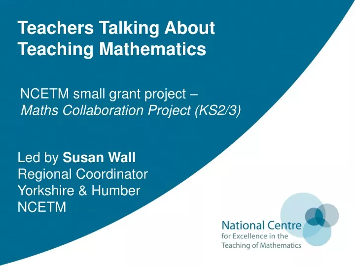 teachers talking about teaching mathematics