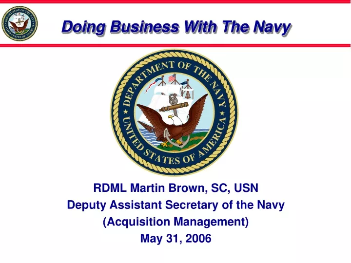 doing business with the navy