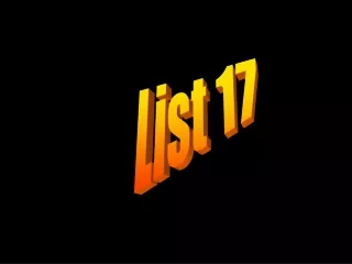 List 17