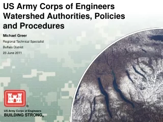 US Army Corps of Engineers Watershed Authorities, Policies and Procedures