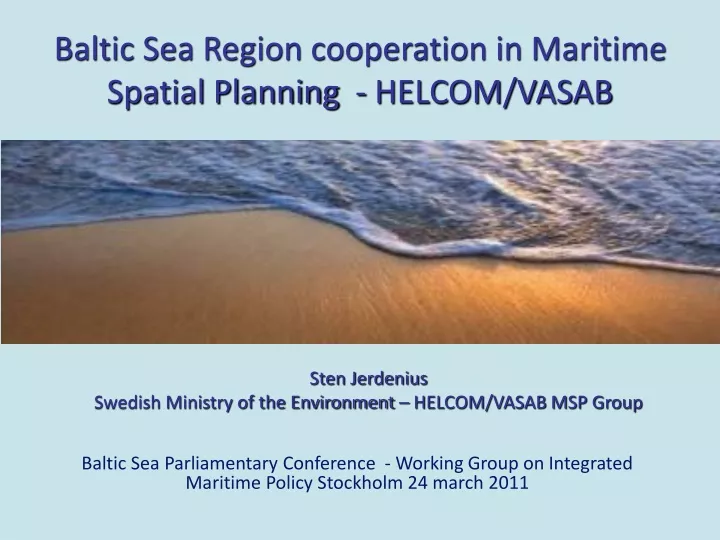 baltic sea region cooperation in maritime spatial