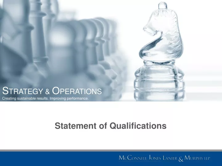 statement of qualifications