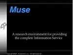 Muse: Universal Search Environment for Comprehensive Information Provision - slide 1