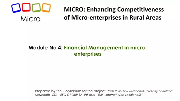 module no 4 financial management in micro enterprises