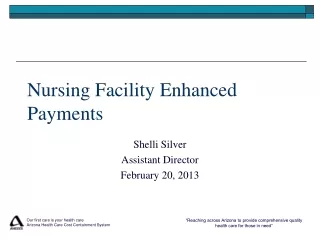 Nursing Facility Enhanced Payments