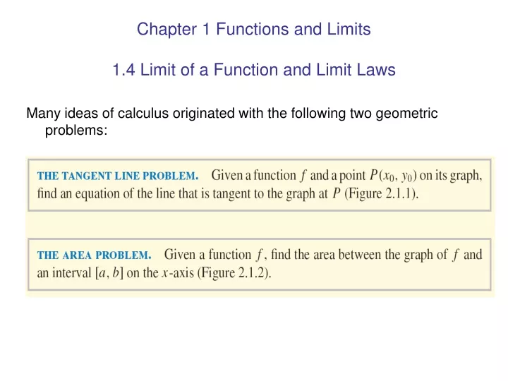 chapter 1 functions and limits 1 4 limit of a function and limit laws