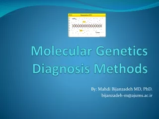 Molecular Genetics Diagnosis Methods