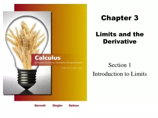 Chapter 3 Limits and the Derivative