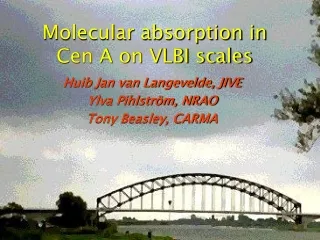 Molecular absorption in Cen A on VLBI scales