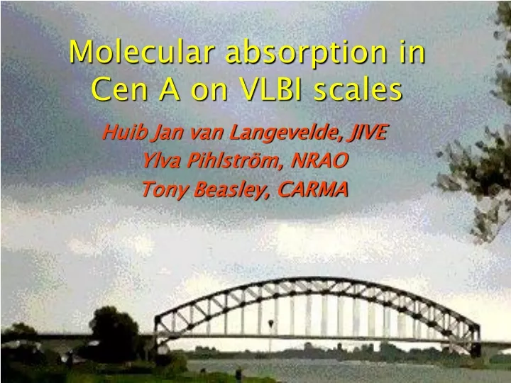 molecular absorption in cen a on vlbi scales