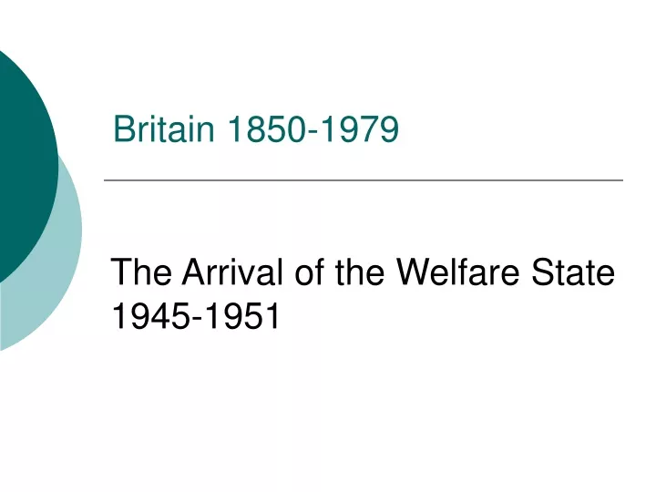 britain 1850 1979