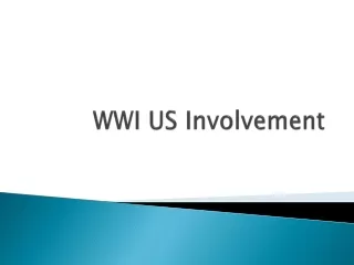 WWI US Involvement