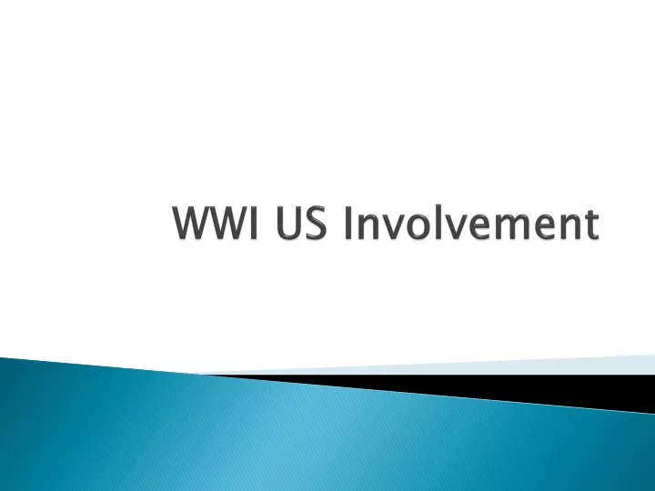 wwi us involvement