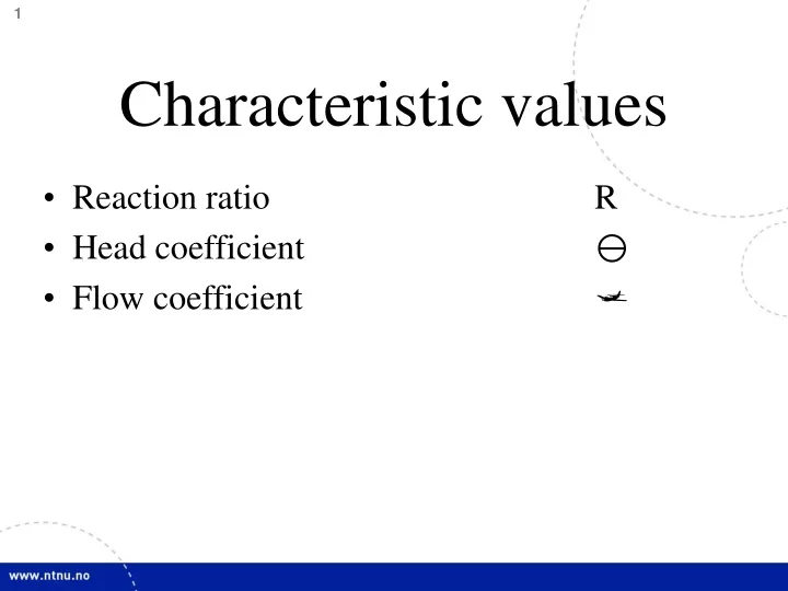 characteristic values