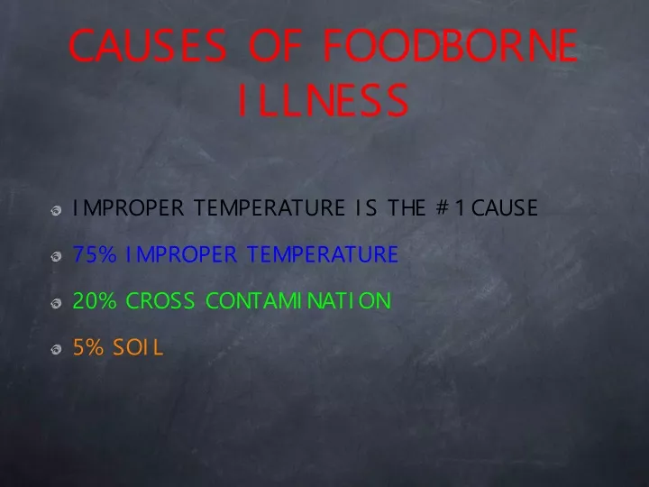 causes of foodborne illness