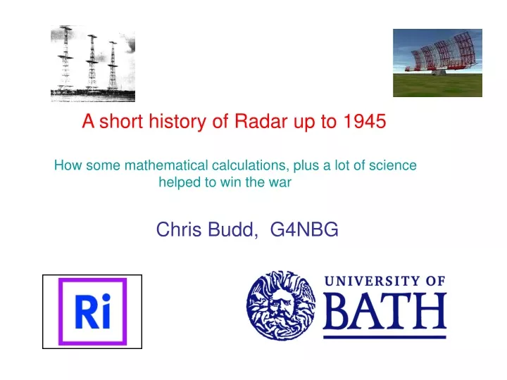 a short history of radar up to 1945 how some