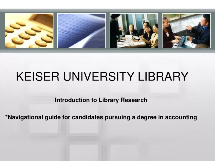 introduction to library research navigational guide for candidates pursuing a degree in accounting