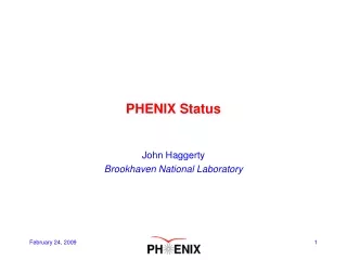 PHENIX Status