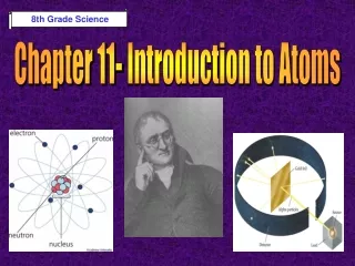 Chapter 11- Introduction to Atoms