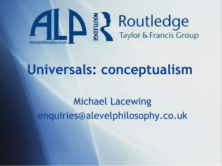 universals conceptualism
