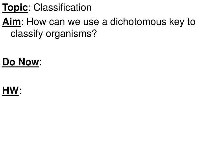 topic classification