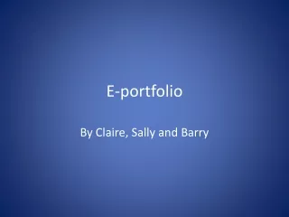 E-portfolio