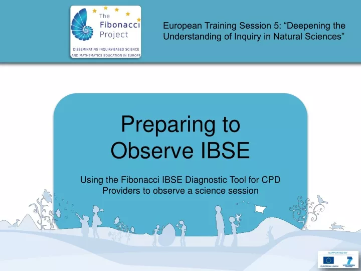 european training session 5 deepening