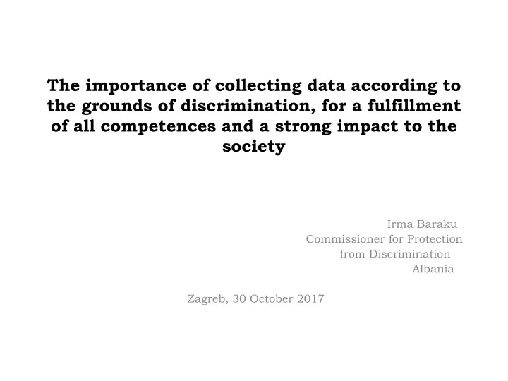 the importance of collecting data according