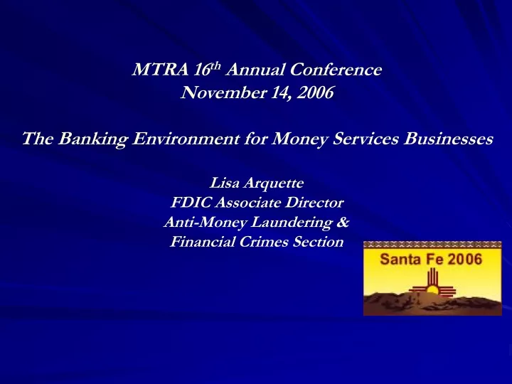 mtra 16 th annual conference november 14 2006